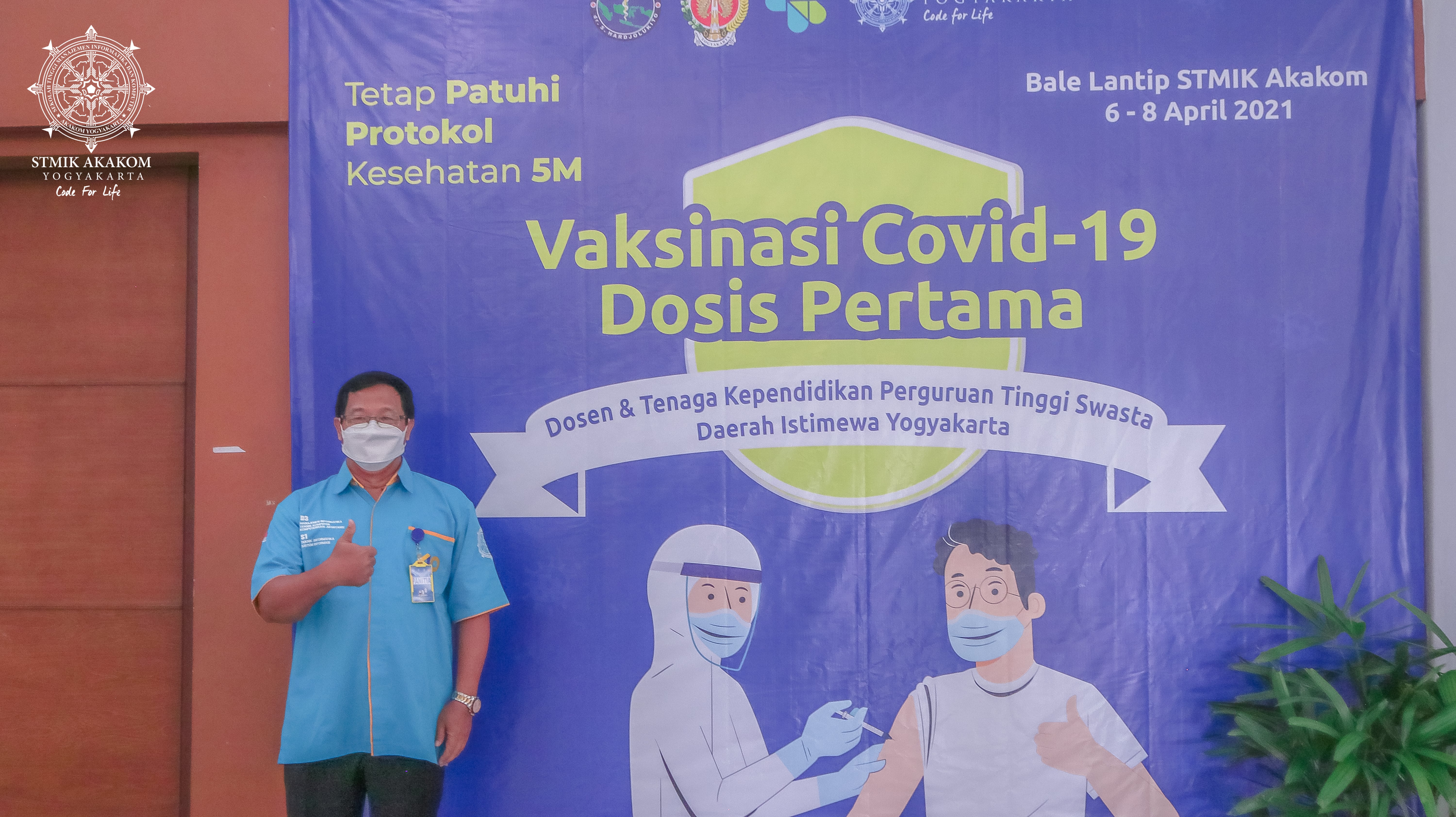 STMIK Akakom Jadi Koordinator Sekaligus Lokasi Vaksinasi Dosen dan Tenaga Kependidikan 29 PTS DIY