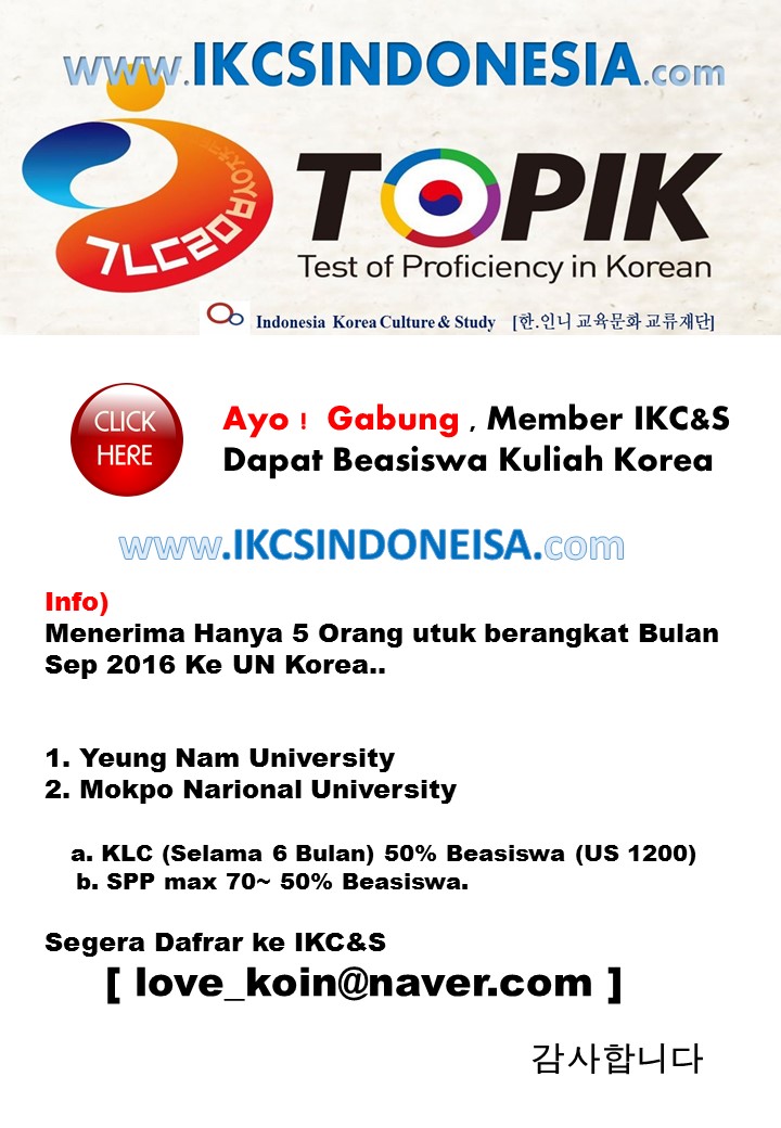 IKC&S Buka Beasiswa ke Korea