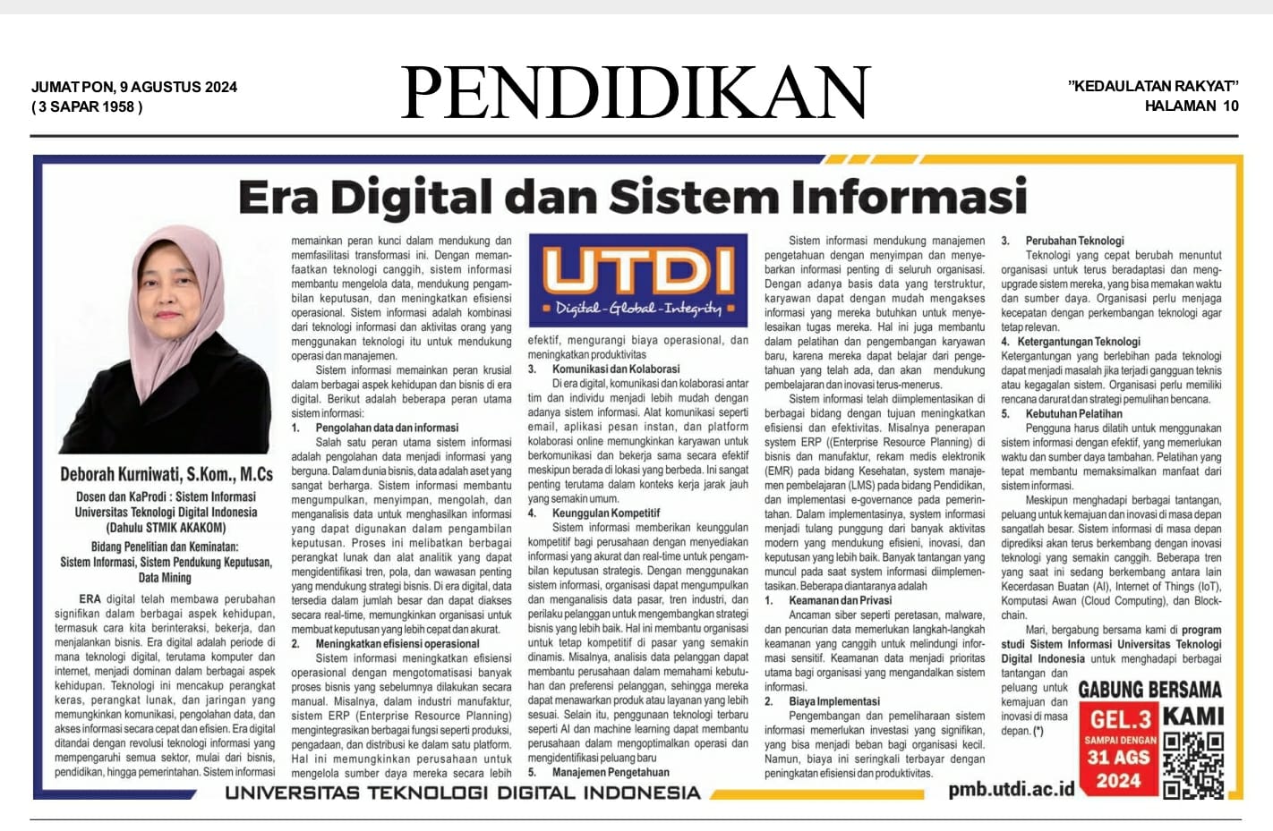 Era Digital dan Sistem Informasi