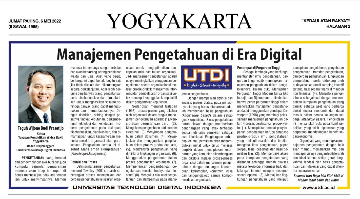 Manajemen Pengetahuan di Era Digital