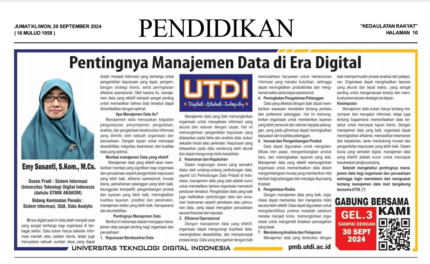 PENTINGNYA MANAJEMEN DATA DI ERA DIGITAL