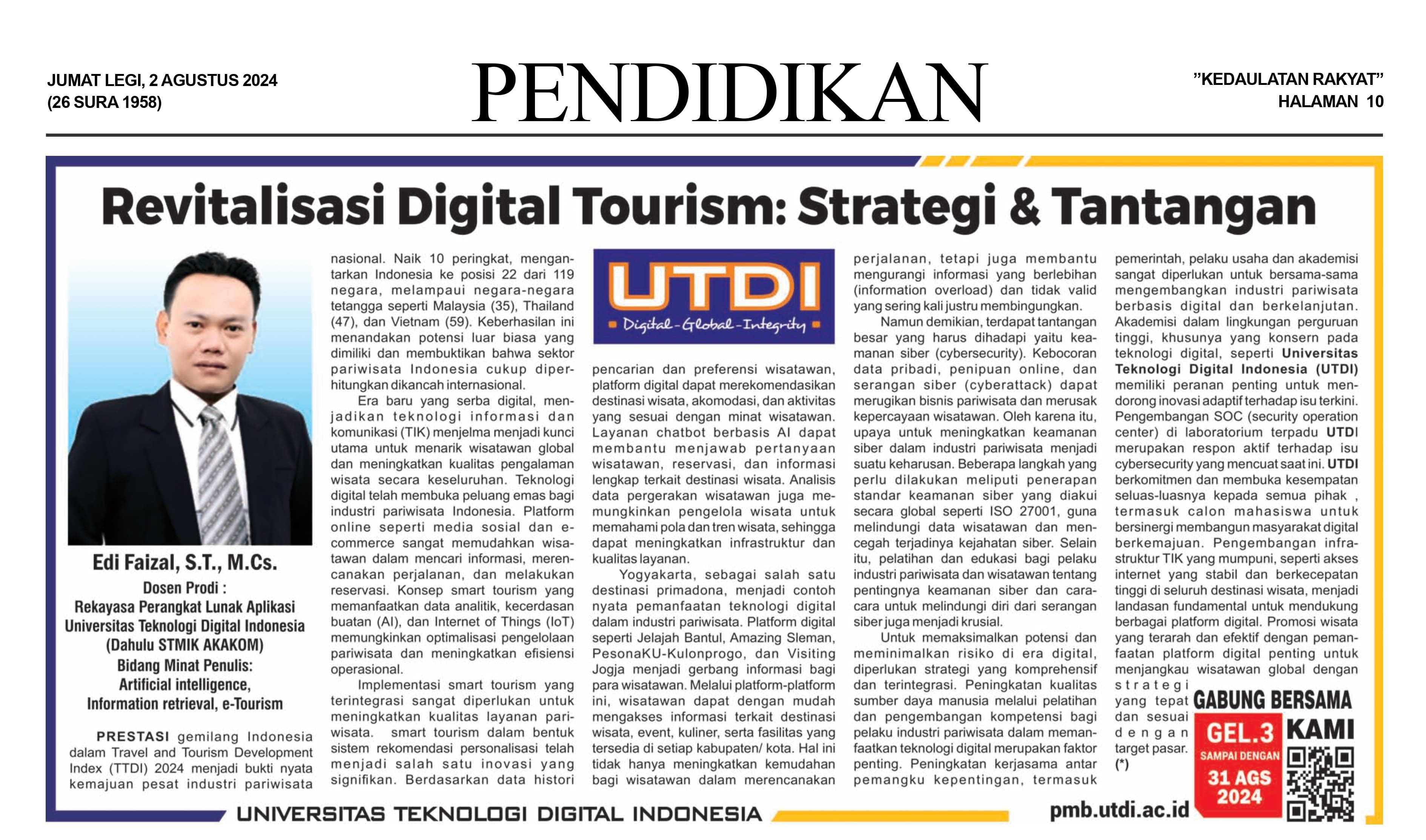 Revitalisasi Digital Tourism: Strategi & Tantangan